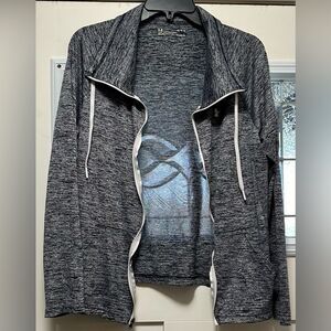 Under Armour Loose Zip-Up Black White Woman's (25)